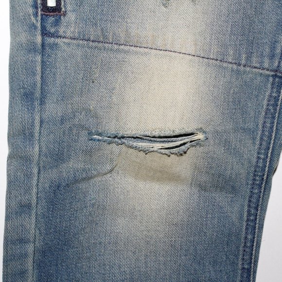 PacSun "Stacked Skinny" Distressed Frayed-Hem Jeans - Picture 6 of 16